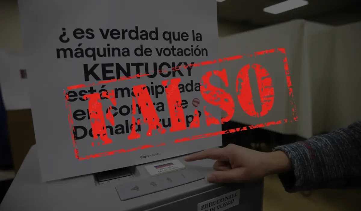 ¿Es verdad que la máquina de votación de Kentucky está manipulada en contra de Donald Trump?