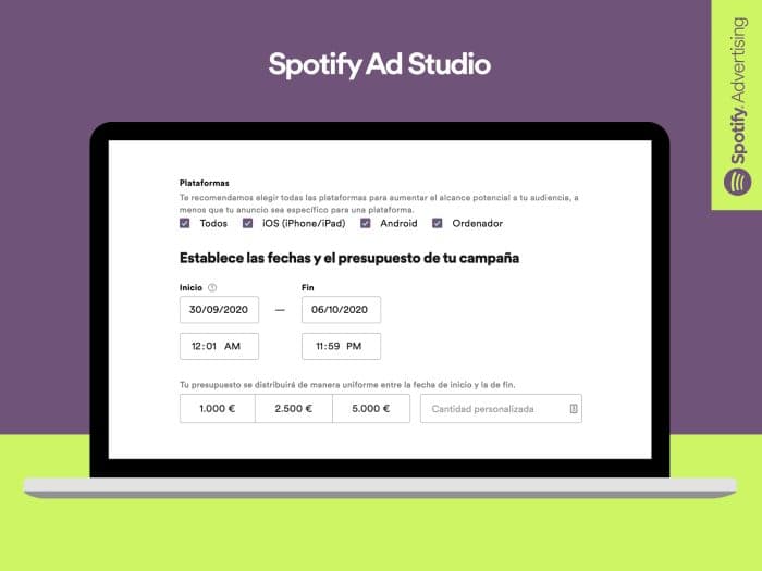 Spotify lanza plataforma de anuncios similar a la de Google Ads en México y España
