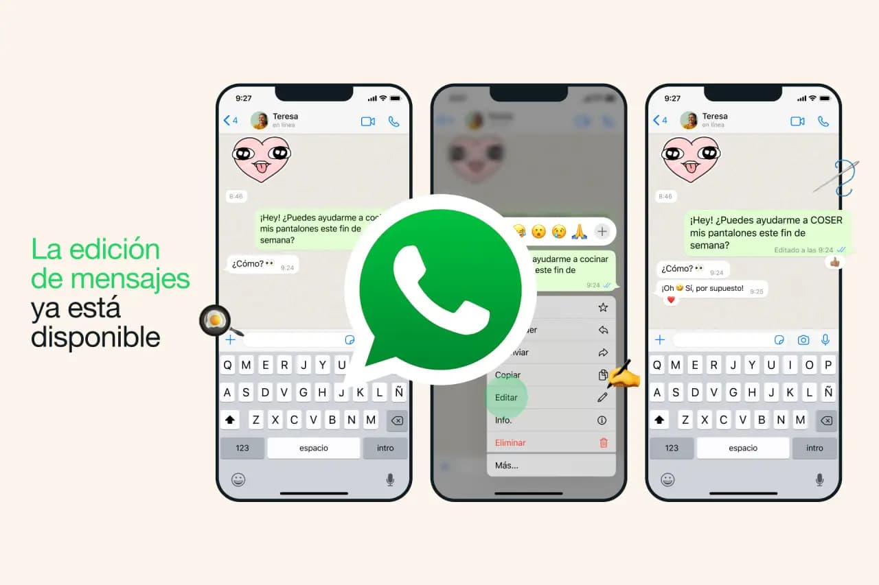 WhatsApp lanza la función de edición de mensajes para todos los dispositivos