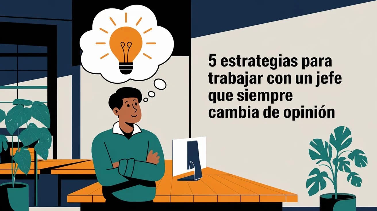 5 estrategias para trabajar con un jefe que siempre cambia de opinión