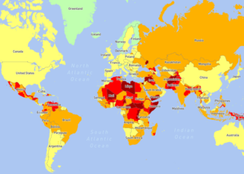 ¿Cuáles son los destinos más peligrosos para viajar en el 2021? (Mapa interactivo)