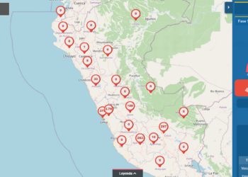 Mapa interactivo de vacunados contra la COVID-19 en Perú