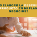 ¿Cómo elaboro la descripción de producto en mi plan de negocios?