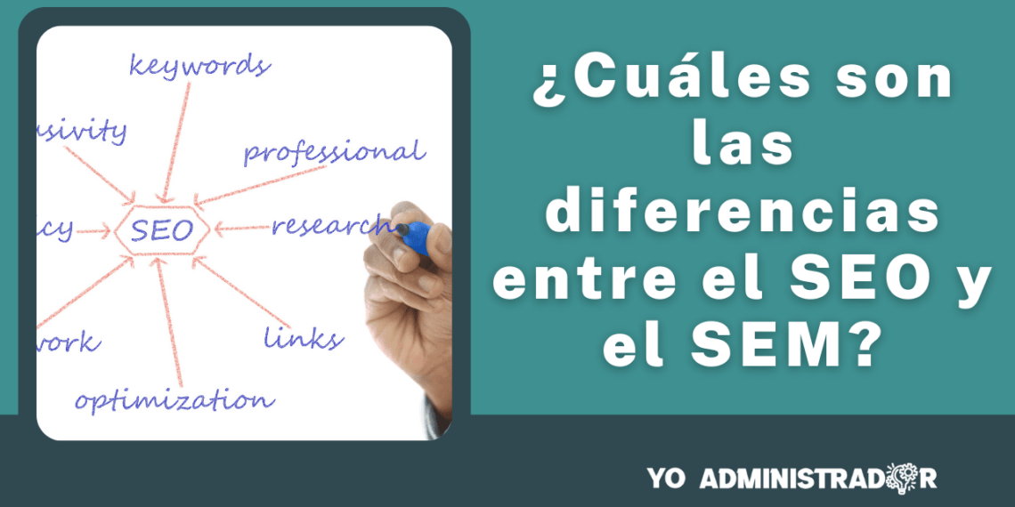 ¿Cuáles son las diferencias entre el SEO y el SEM?