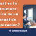¿Cuál es la estructura básica del manual de organización?