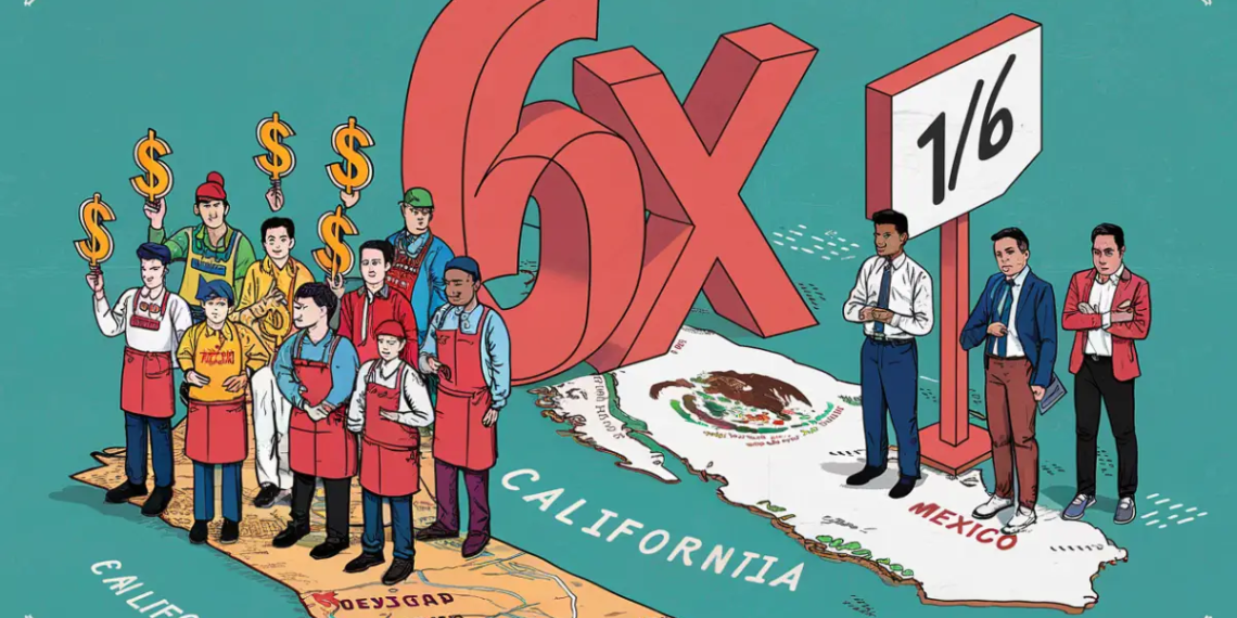 Trabajadores de comida rápida en California ganan 6 veces más que ingenieros en México