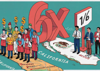 Trabajadores de comida rápida en California ganan 6 veces más que ingenieros en México