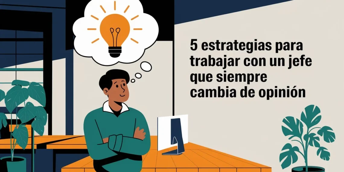 5 estrategias para trabajar con un jefe que siempre cambia de opinión