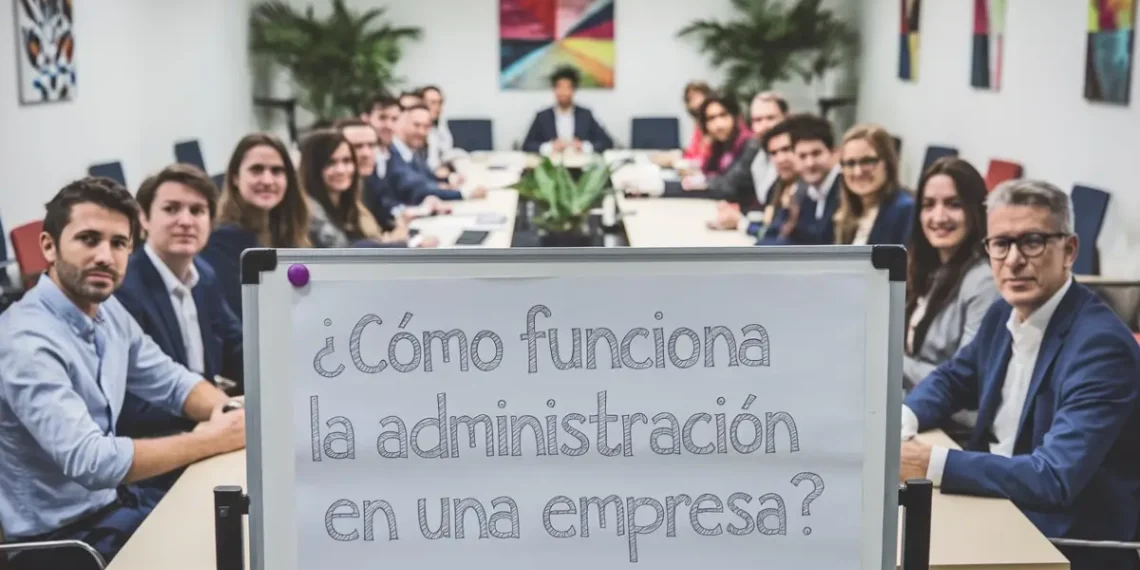 ¿Cómo funciona la administración en una empresa?