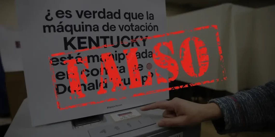 ¿Es verdad que la máquina de votación de Kentucky está manipulada en contra de Donald Trump?